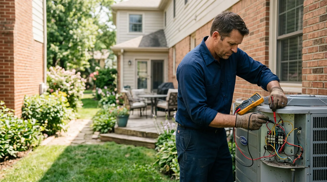 HVAC technician working near Alderson, WV